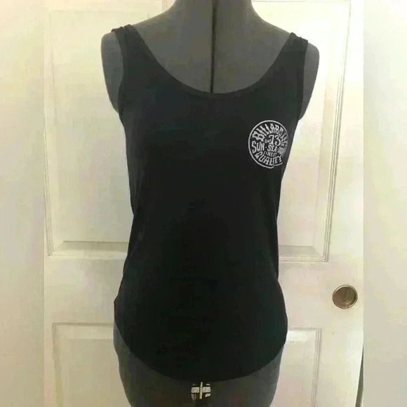Billabong dark blue muscle tee tanktop womens small - Picture 1 of 3